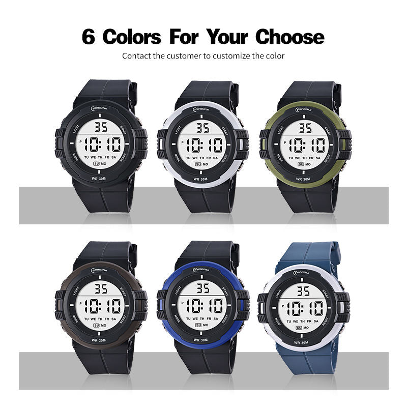 Mingrui Wholesales Custom Display Sport Outdoor Men's Waterpoof Digital Watches for Men